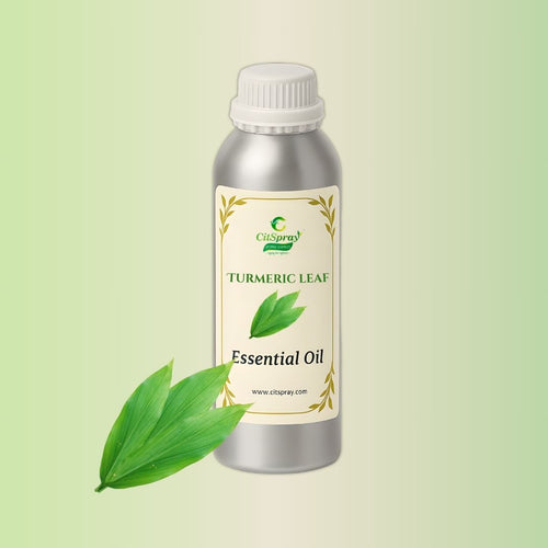 Turmeric Leaf Essential Oil by CitSpray in aluminum bottle.